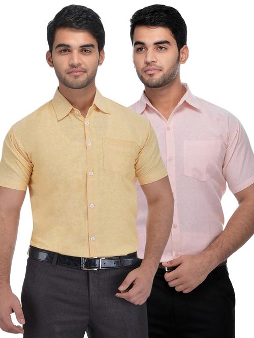 mens solids formal shirt - 18423214 - Very Small Image - 1