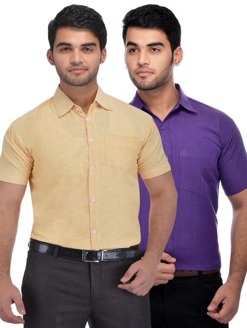 mens solids formal shirt - 18423215 - Very Small Image - 1