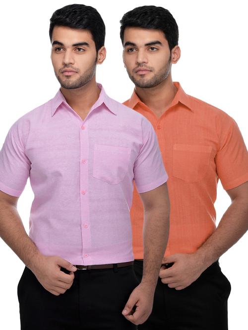 mens solids formal shirt - 18423233 - Very Small Image - 1