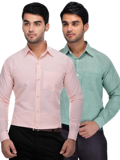 mens solids formal shirt - 18423247 - Very Small Image - 1