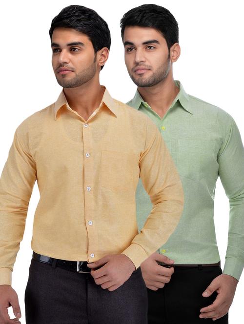 mens solids formal shirt - 18423284 - Very Small Image - 1