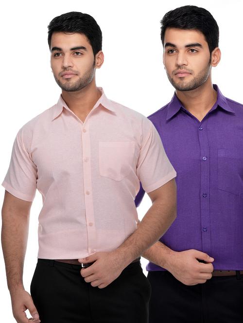 mens solids formal shirt - 18423399 - Very Small Image - 1