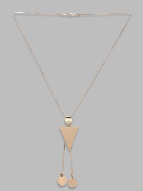 gold metal chain necklace - 18424385 - Very Small Image - 1