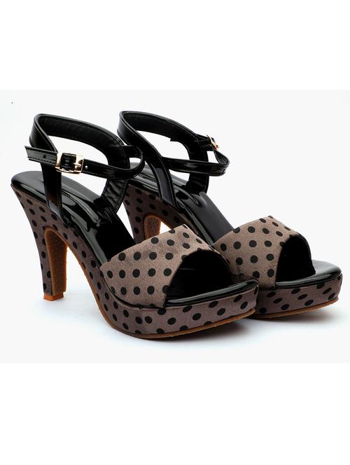 grey synthetic ankle strap sandals - 18425413 - Very Small Image - 1