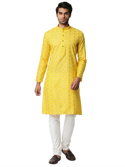 yellow printed kurta - 18425429 - Very Small Image - 1