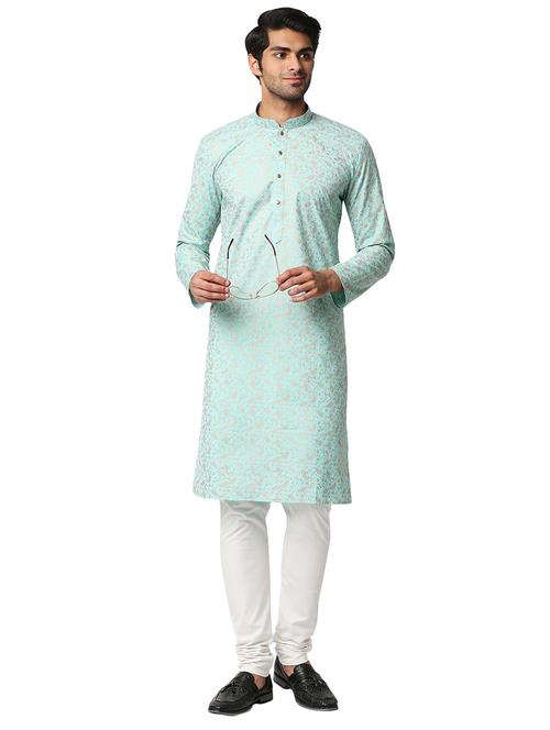 sea-green printed kurta - 18425434 - Very Small Image - 1