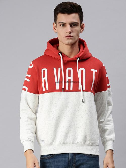 chest printed hooded sweatshirt - 18425635 - Very Small Image - 1