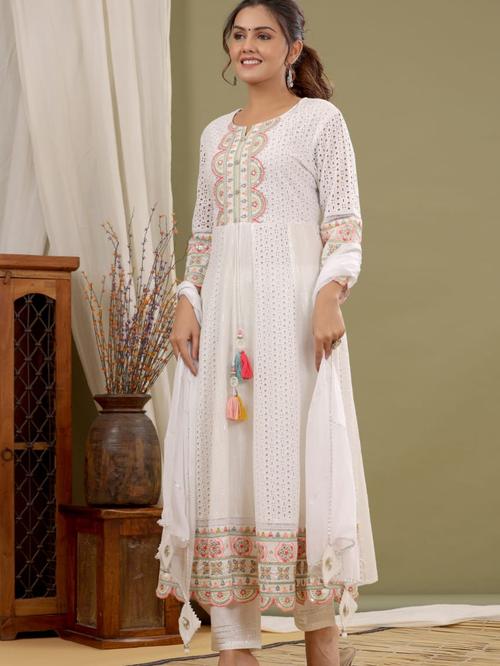 designer suit set with dupatta - 18425804 - Very Small Image - 1