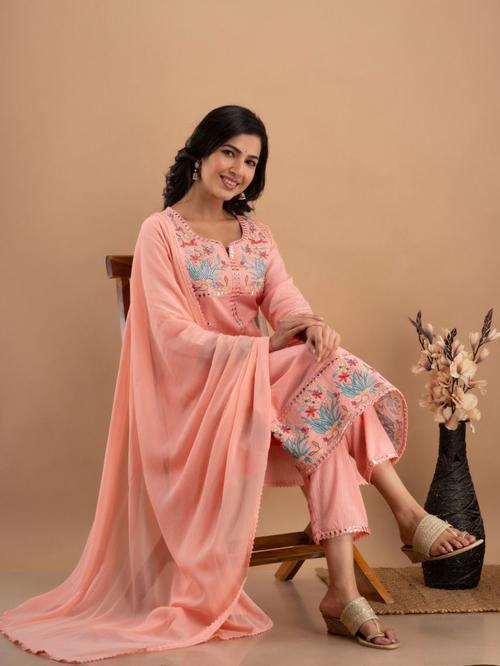designer suit set with dupatta - 18425805 - Very Small Image - 1