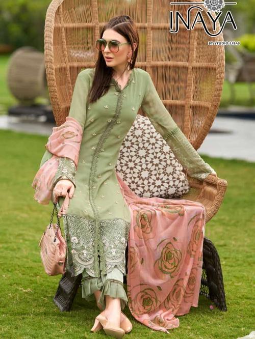 designer suit set with dupatta - 18425809 - Very Small Image - 1