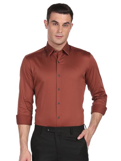 copper solid formal shirt - 18426551 - Very Small Image - 1