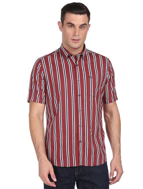 mens stripes casual shirt - 18426666 - Very Small Image - 1