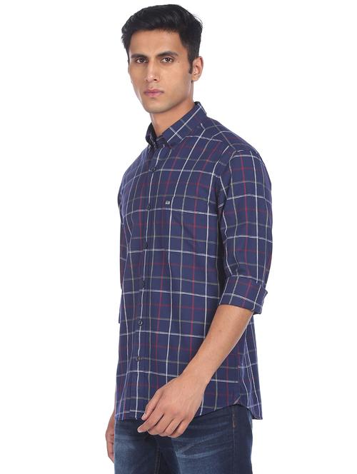 mens checks casual shirt - 18426739 - Very Small Image - 1