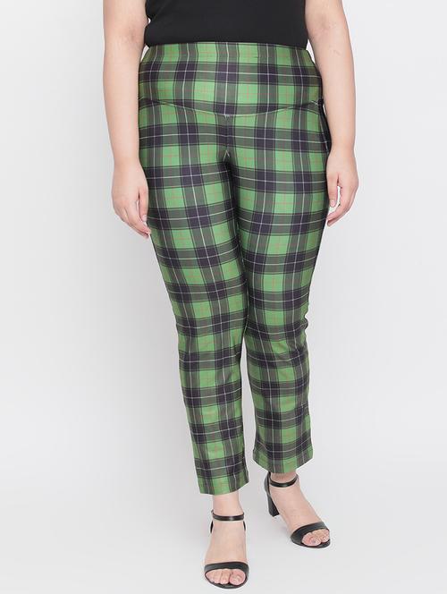 high rise checkered jegging - 18426901 - Very Small Image - 1