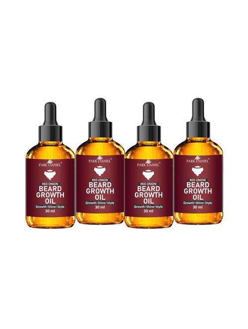 park daniel red onion beard growth oil- 4 bottles 30 ml(120 ml) - 18428167 - Very Small Image - 1