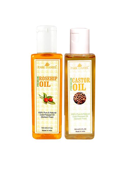 park daniel rosehip oil & castor oil- 2 bottles 100 ml (200ml) - 18428271 - Very Small Image - 1