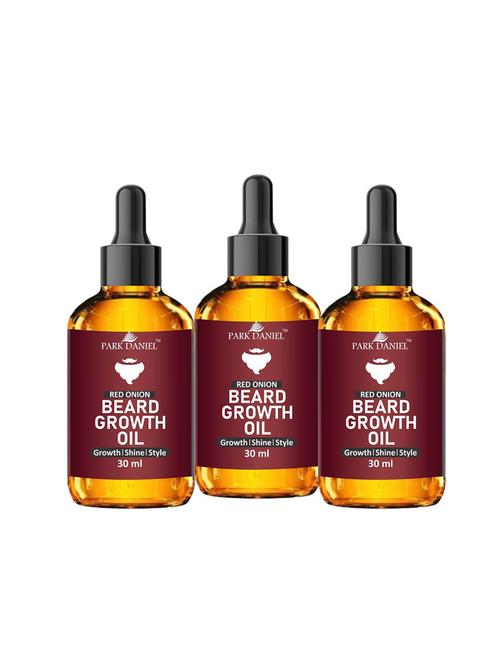 park daniel red onion beard growth oil- 3 bottles 30 ml(90 ml) - 18428286 - Very Small Image - 1