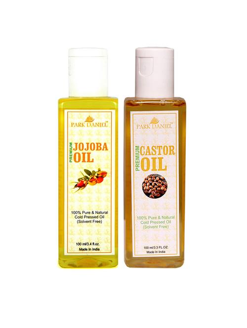 park daniel jojoba oil & castor oil- 2 bottles 100 ml(200 ml) - 18428320 - Very Small Image - 1