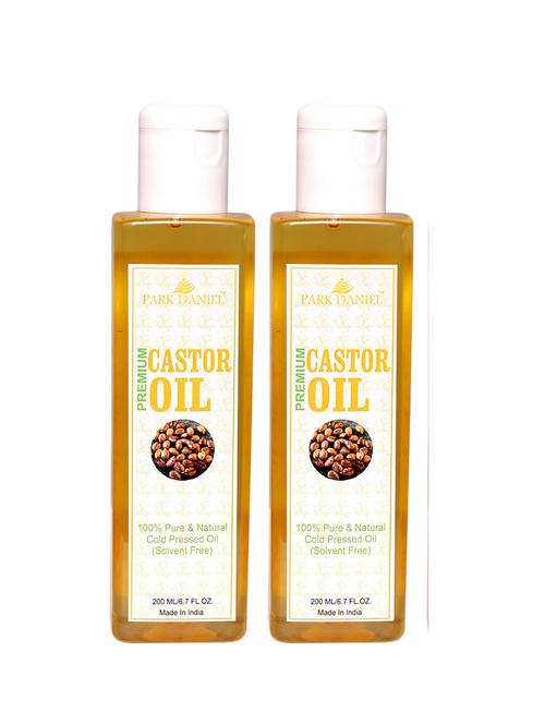 park daniel cold pressed castor oil combo 2 no.200 ml bottles - 18428385 - Very Small Image - 1