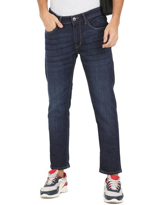 navy-blue cotton washed jean - 18428904 - Very Small Image - 1