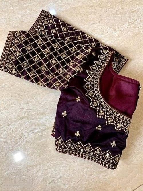 embroidered designer blouse - 18429428 - Very Small Image - 1