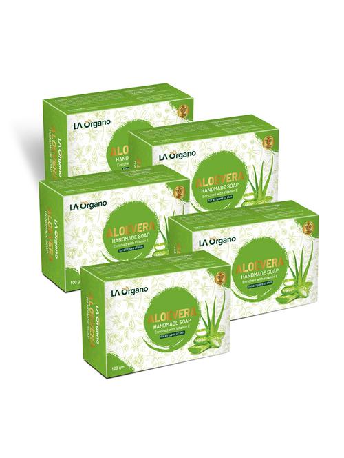 la organo aloe vera handmade natural bath soap enrich with vitamin e, glycerin - 18429572 - Very Small Image - 1