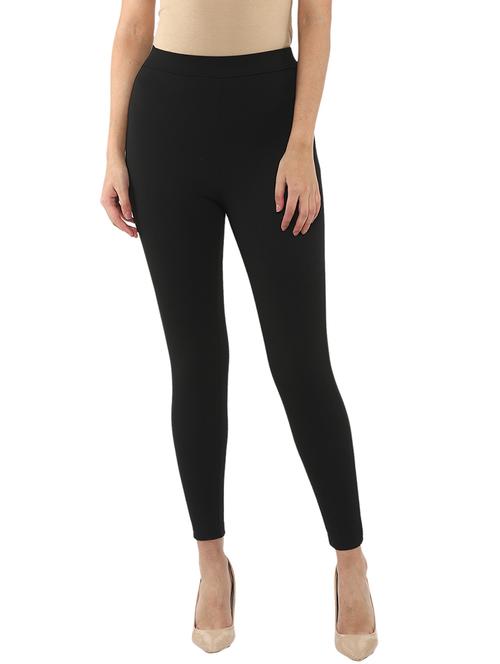 high rise solid flat front trouser - 18429652 - Very Small Image - 1