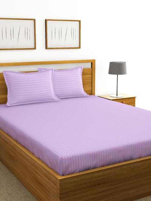 purple cotton bedsheet - 18430061 - Very Small Image - 1