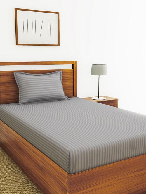 grey cotton bedsheet - 18430062 - Very Small Image - 1