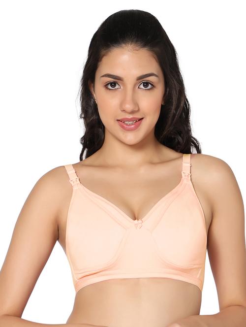orange solid maternity bra - 18430571 - Very Small Image - 1
