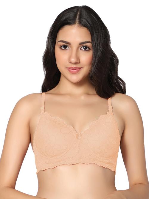 beige solid t-shirt bra - 18430595 - Very Small Image - 1
