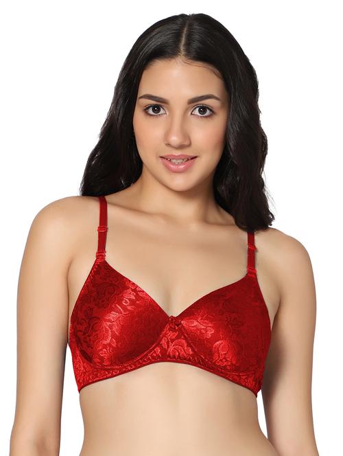 red self design t-shirt bra - 18430599 - Very Small Image - 1