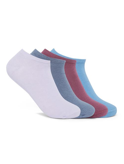 pack of 4 solid ankle length socks - 18431095 - Very Small Image - 1