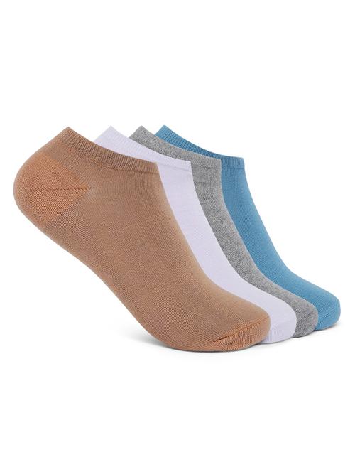 pack of 4 solid ankle length socks - 18431117 - Very Small Image - 1