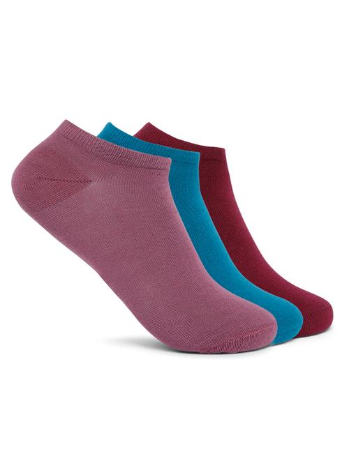 pack of 4 solid ankle length socks - 18431120 - Very Small Image - 1