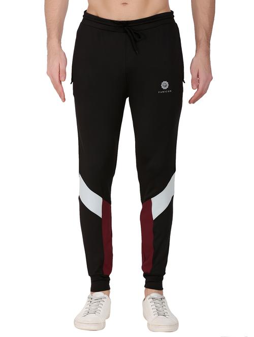 black color-blocked track pant - 18431757 - Very Small Image - 1