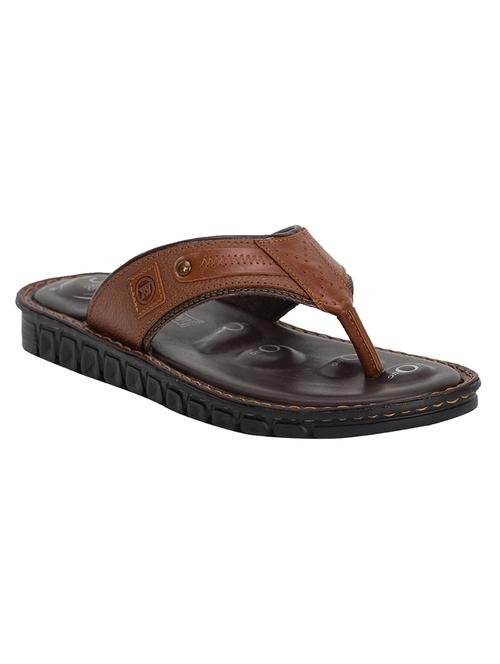 men tan slip on slipper - 18434547 - Very Small Image - 1