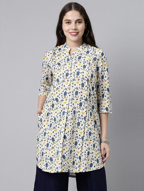 printed high-low kurti - 18434595 - Very Small Image - 1