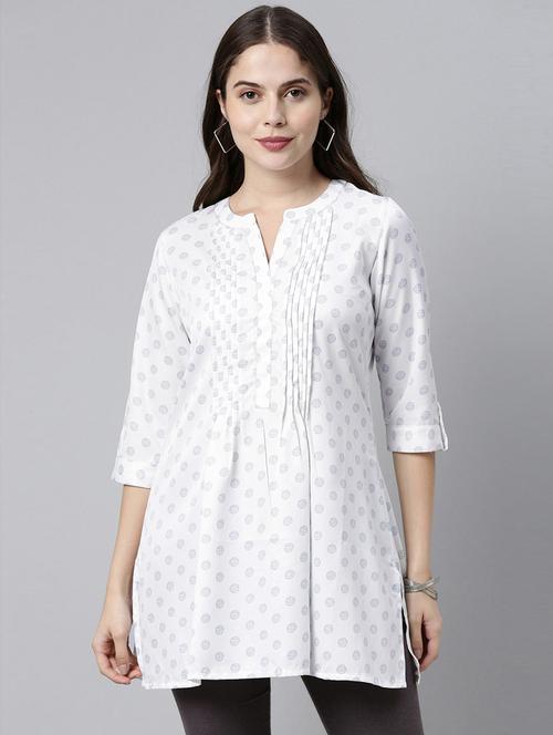 polka dots a-line kurti - 18434598 - Very Small Image - 1
