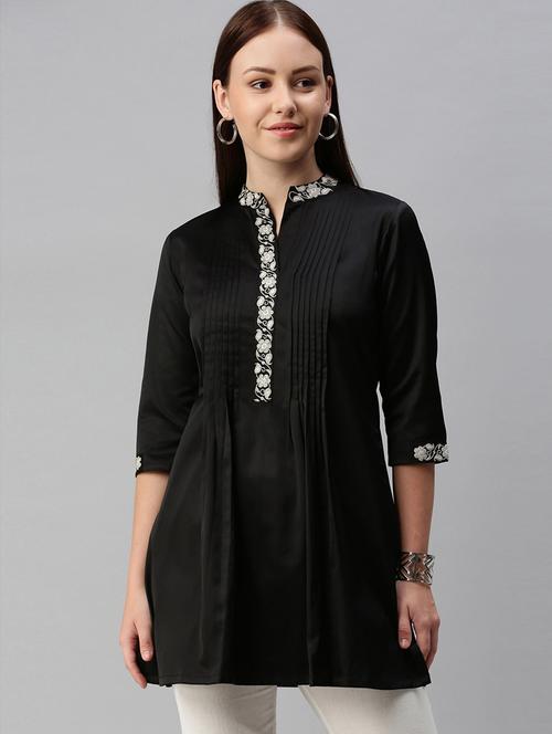 embroidered a-line kurti - 18434628 - Very Small Image - 1