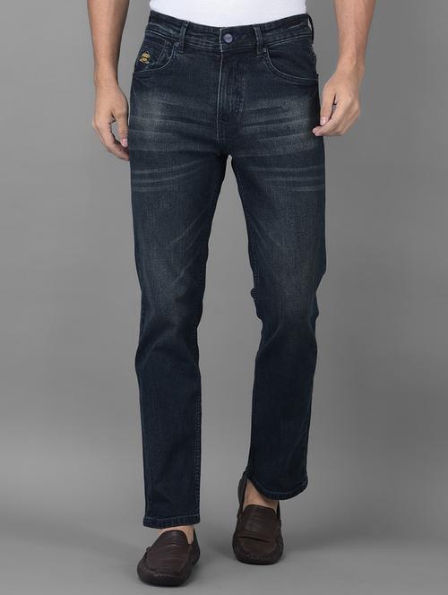 navy-blue light-washed denim jean - 18434897 - Very Small Image - 1