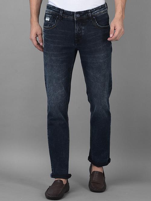 navy-blue light-washed denim jean - 18434922 - Very Small Image - 1