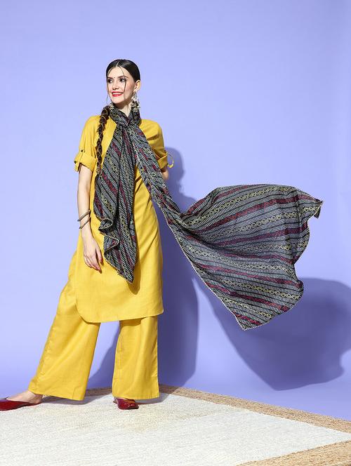 multi colored silk dupatta - 18435407 - Very Small Image - 1