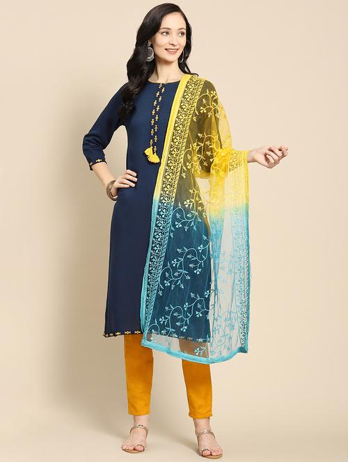 neutral net dupatta - 18435532 - Very Small Image - 1