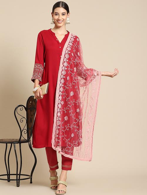 natural net dupatta - 18435551 - Very Small Image - 1