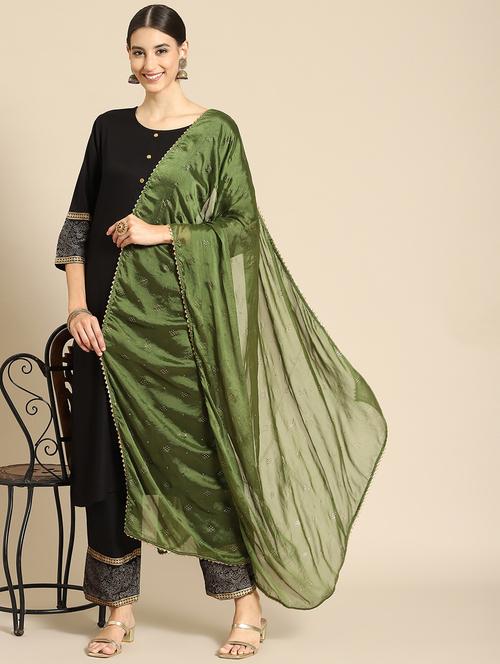 self design mukaish work dupatta - 18435832 - Very Small Image - 1