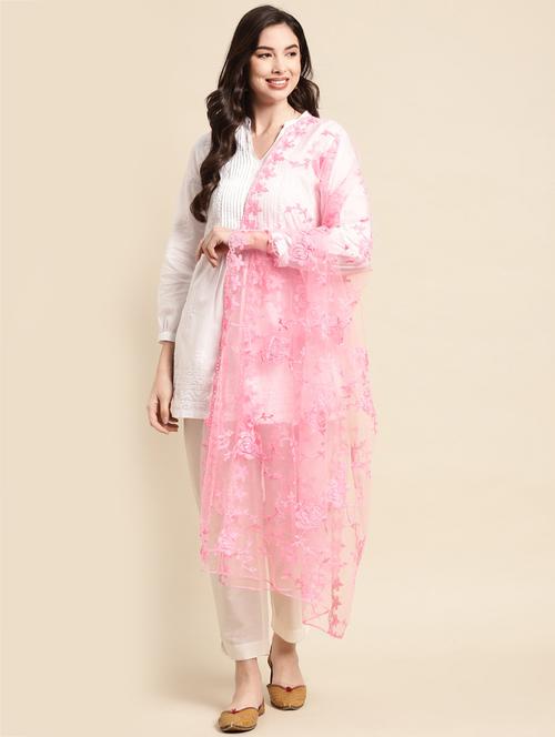 tonal embroidered mukaish work dupatta - 18435849 - Very Small Image - 1