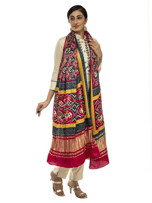 ethnic motif printed dupatta - 18436185 - Very Small Image - 1