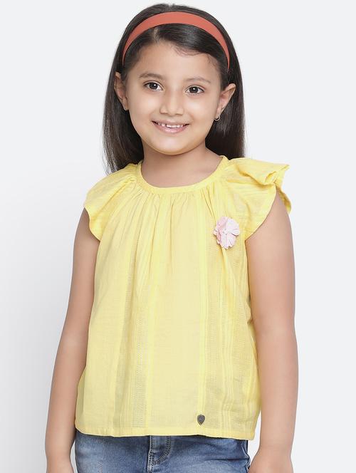 yellow solid regular top - 18436549 - Very Small Image - 1