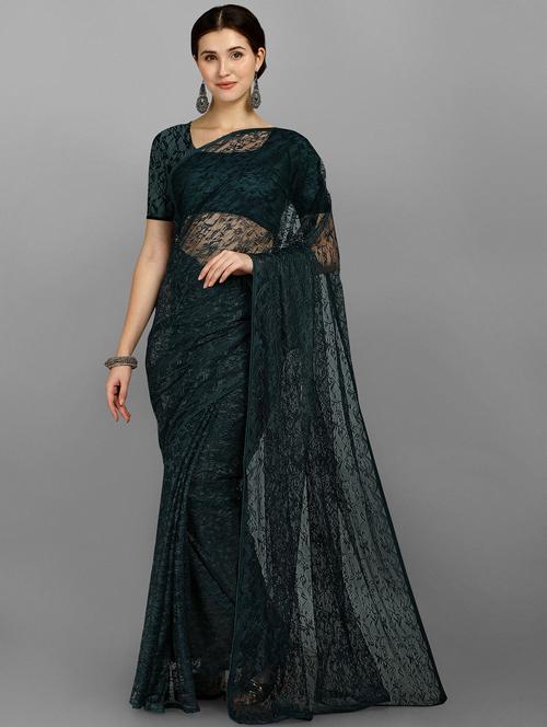 navy blue embroidered saree - 18436639 - Very Small Image - 1